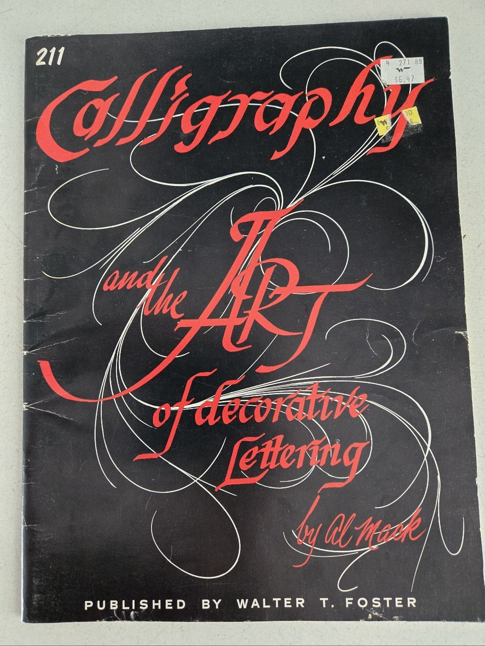 Walter T Foster Art Book Vintage Calligraphy And The Art Of Decorative Lettering
